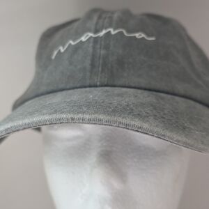Cotton Gray Fashion Letter Mama Baseball Cap Distressed Casual Gift Women